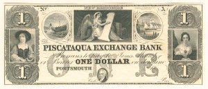 The Piscataqua Exchange Bank - Obsolete Bank Note - SOLD